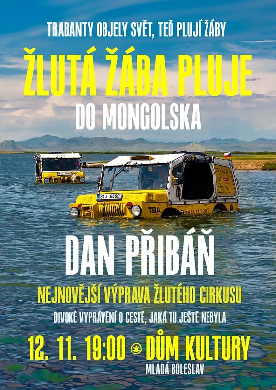 Žlutá žába pluje do Mongolska
